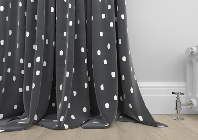Ink Spots, Black and White - Made to Measure Curtains - Image 6